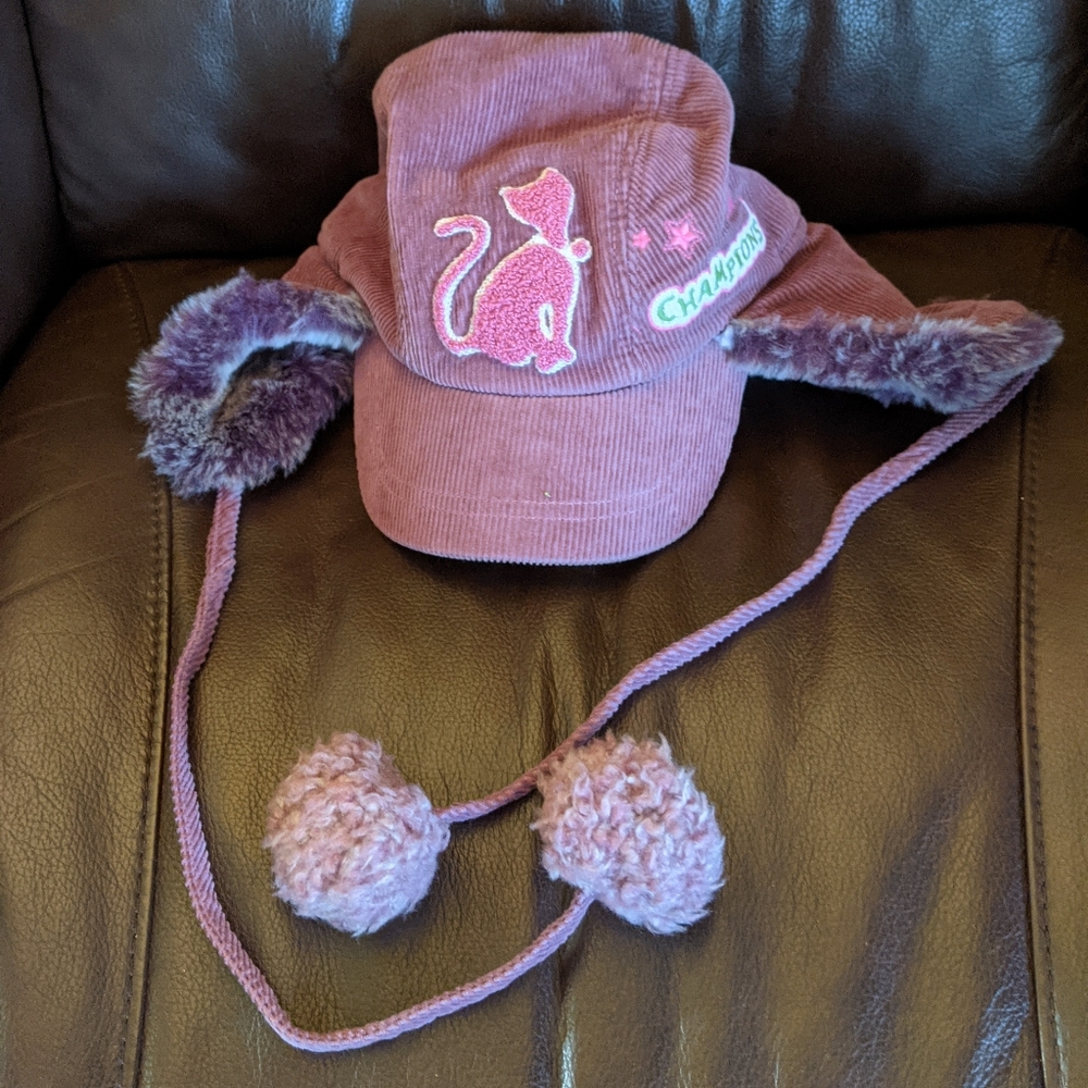 Kids faux fur trapper hat